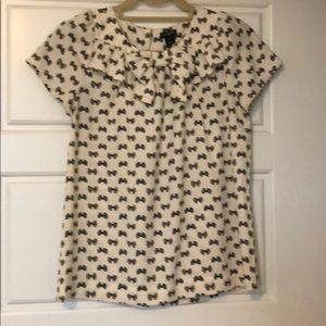 J Crew Bow top